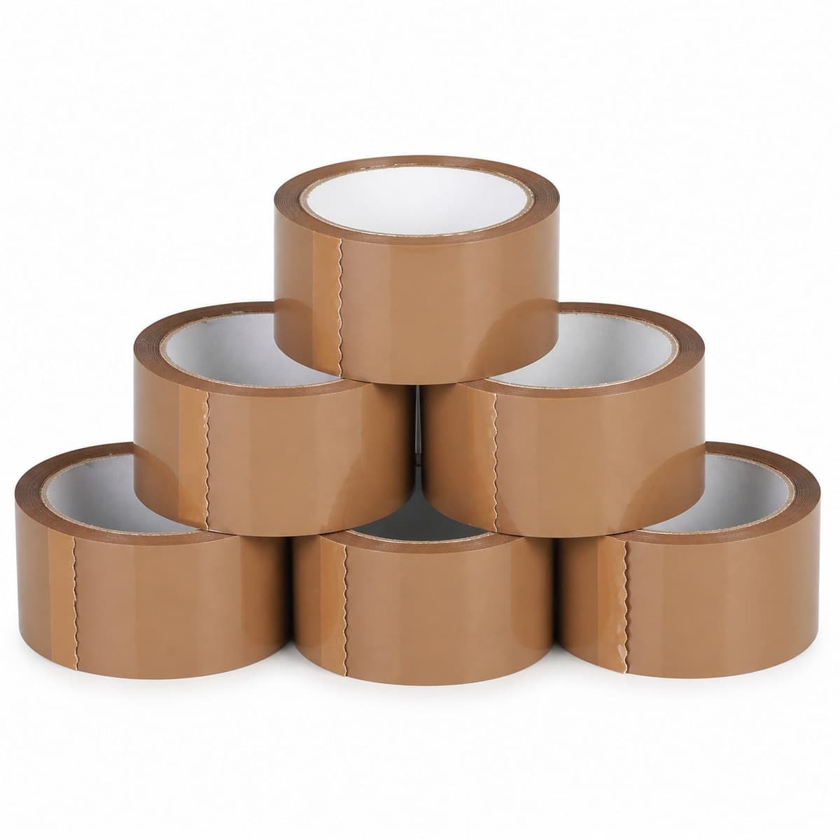 Set 6 Role Banda Adeziva Low Noise pentru Ambalare Colete si Pachete, Aderenta Ridicata, Derulare Silentioasa, 5 cm x 66 m