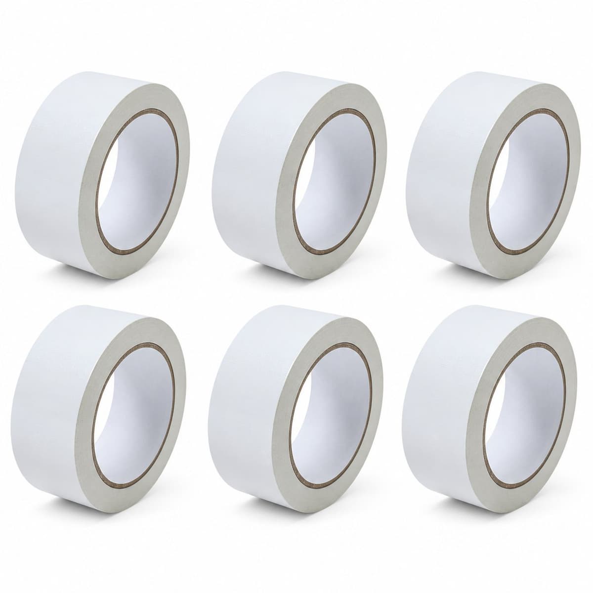 Set 6 Role Banda Adeziva pentru Ambalare si Sigilare Colete, Low Noise, Adeziv Acrilic, Derulare Silentioasa, Aderenta