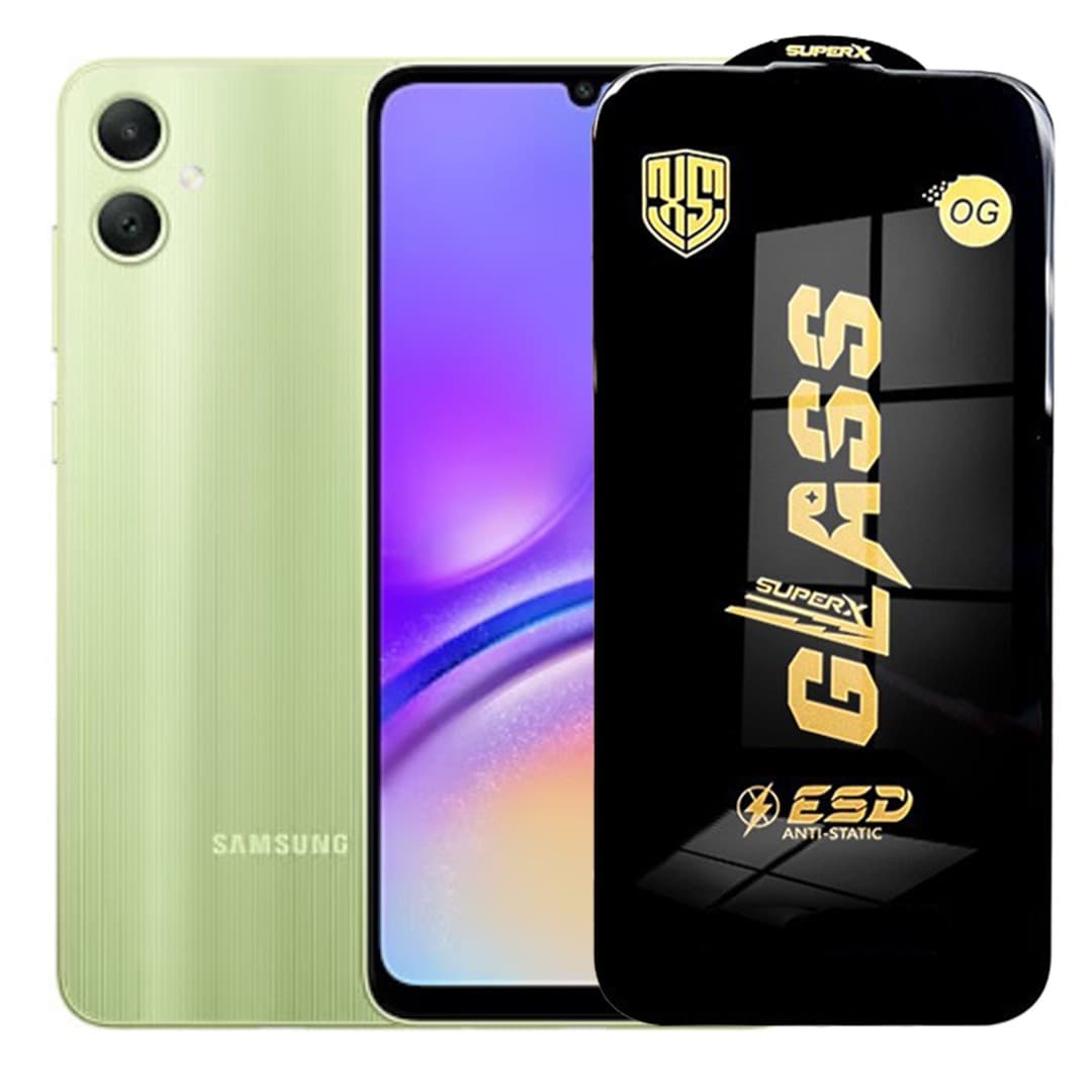 Folie de Sticla pentru Samsung Galaxy A05, Flippy, Sticla Securizata ESD Antistatica, Super-X Privacy OG, cu Margini Negre