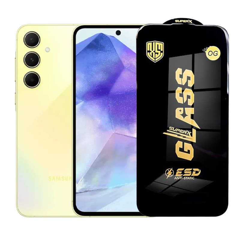 Folie de Protectie pentru Samsung Galaxy A55, Flippy, Sticla Securizata ESD, Margini Negre, Rezistenta la Zgirieturi