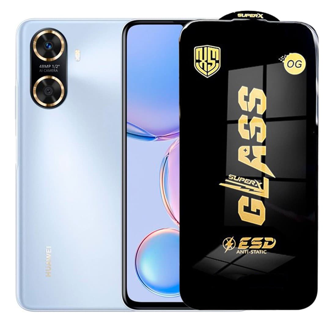 Folie de Sticla pentru Huawei Enjoy 60, Flippy, Sticla Securizata ESD Antistatica, Super-X Privacy OG, cu Margini Negre